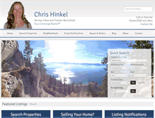 Tablet Screenshot of chrishinkel.com